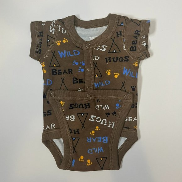 2 Brand new Preemie short sleeved onesies - baby clothing - newborn clothes - Picture 2 of 8